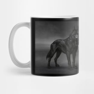 Black dog Mug